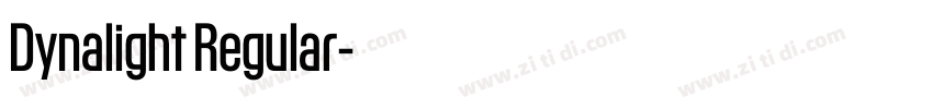 Dynalight Regular字体转换 Dynalight Regular字体转换